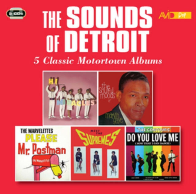 Miracles / Marvin Gaye / Marvelettes / Supremes / Contours - The Sounds Of Detroit - Five Classic Motortown Albums (Hi. Were The Miracles / The Soulful Moods Of / Please Mr Postman / Meet The Supremes / Do You Love Me) (CD)