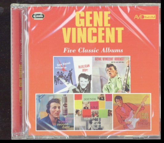 Gene Vincent - Five Classic Albums (Bluejean Bop / Gene Vincent Rocks! And The Blue Caps Roll / A Gene Vincent Record Date / Sounds Like Gene Vincent / Crazy Times) (CD)