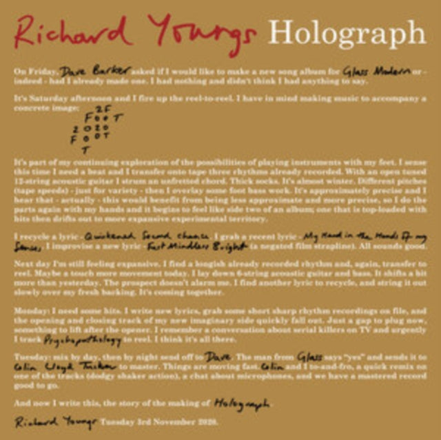 Richard Youngs - Holograph (Vinyl)