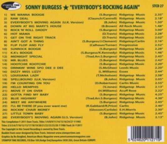Sonny Burgess - EverybodyS Rockin Again (CD)