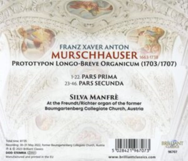 Silva Manfre - Murschhauser: Prototypon Longo-Breve Organicum (CD)