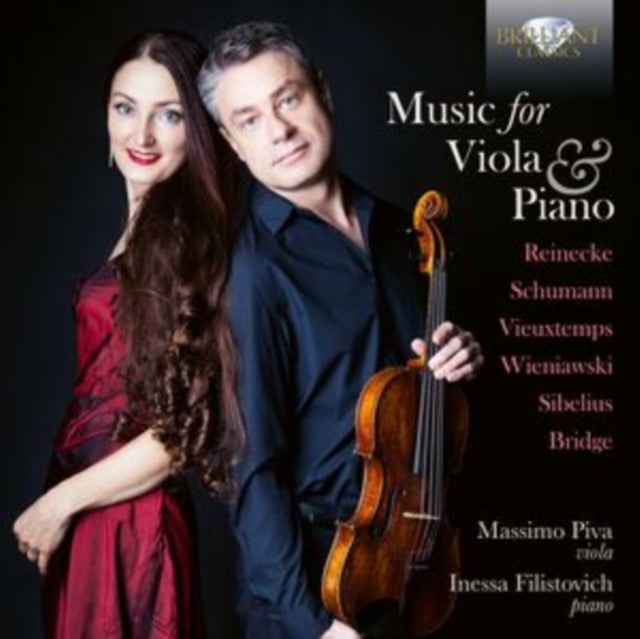 Massimo Piva/Inessa Filistovich - Music For Viola & Piano By Reinecke / Schumann / Vieuxtemps / Wieniawski / Sibelius And Bridge (CD)