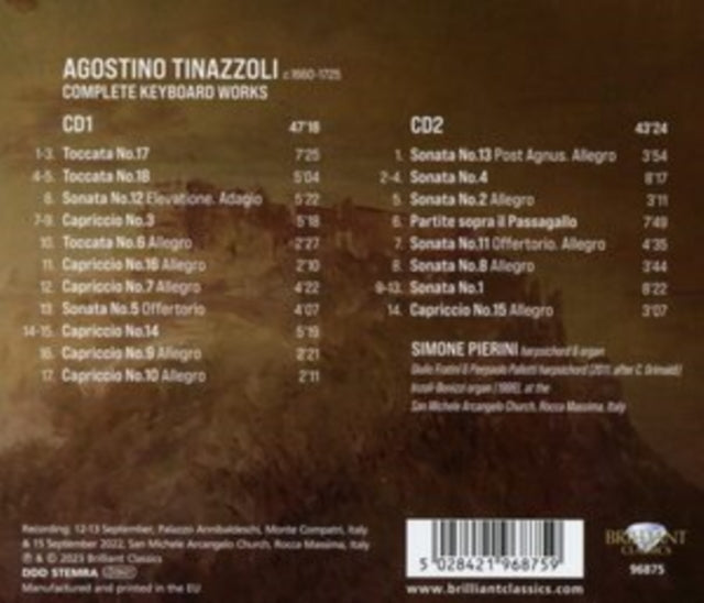 Simone El Oufir Pierini - Tinazzoli: Complete Keyboard Works (CD)