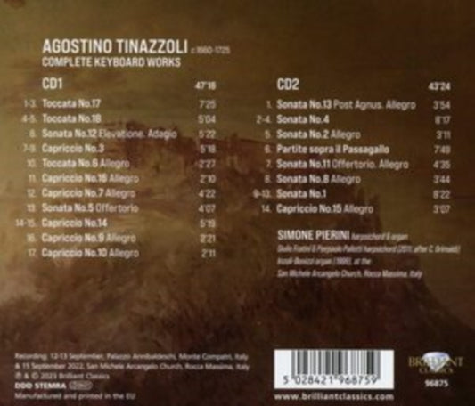 Simone El Oufir Pierini - Tinazzoli: Complete Keyboard Works (CD)