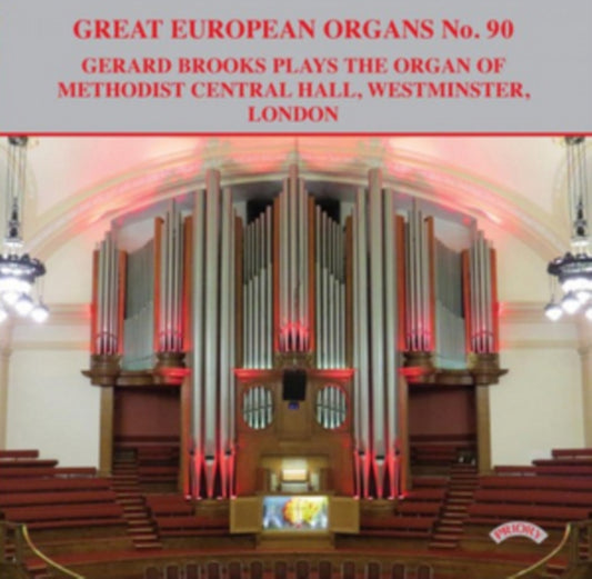 Gerard Brooks Great European Organs No. 90: The Organ Of Methodist Central Hall. Westminster. London (CD) (https://lasgo.dmmserver.com/media/640/50286122/5028612210995.jpg)
