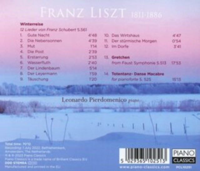 Leonardo Pierdomenico - Liszt: Winterreise (After Schubert) / Totentanz / Gretchen (CD)