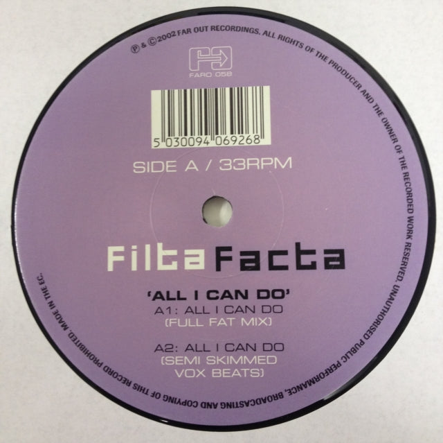 Filta Facta - All I Can Do (Vinyl)