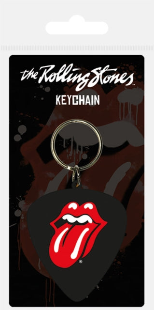 Rolling Stones - Tongue Plectrum (Keyring Rubber)
