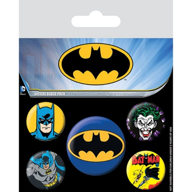 DC Comics - Batman (Retro) Badge Pack (Badge Pack)