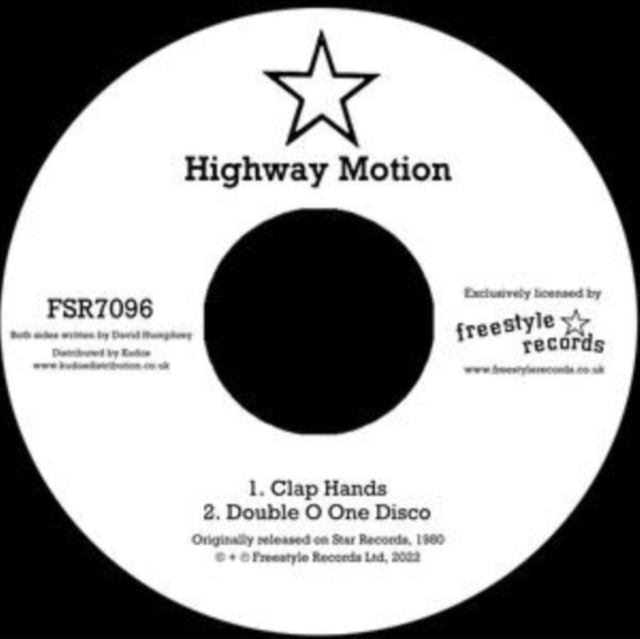 Highway Motion - Clap Hands / Double O One Disco (Vinyl)