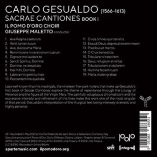 Il Pomo Doro / Giuseppe Maletto - Gesualdo: Sacrae Cantiones (Liber Primus) (CD)