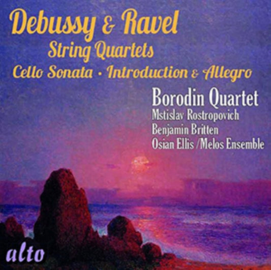 Borodin Qt / Rostropovich & Britten / Melos Ensemble - Debussy: String Quartet / Cello Sonata / Ravel: String Quartet / Intro & Allegro (CD)