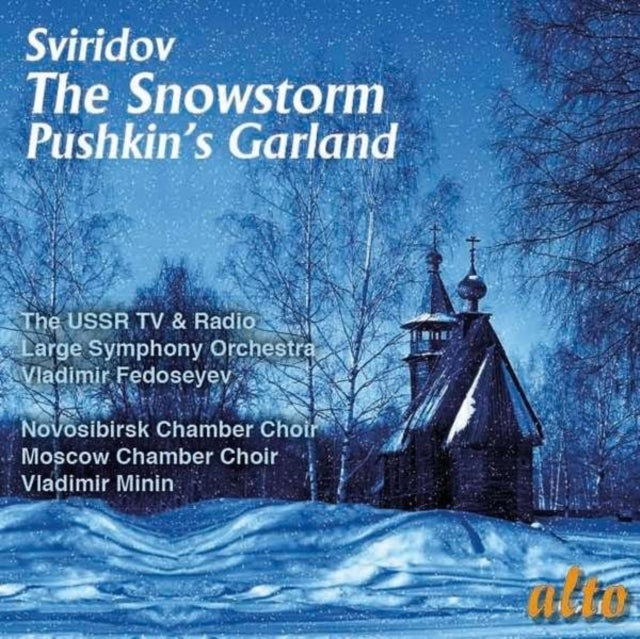 So Moscow / Fedoseyev / Novosibirsk Choir Sviridov: The Snowstorm / Pushkins Garland / Three Poet Choruses (CD) (https://lasgo.dmmserver.com/media/640/50553544/5055354413179.jpg)