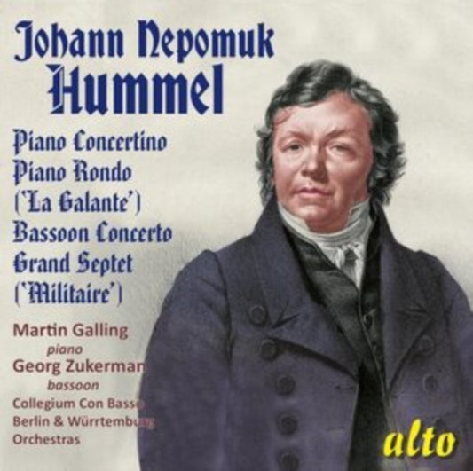 Martin Galling (Pno) Georg Zukerman (Bassoon) Collegium Con Basso - Johann Nepomuk Hummel Collection (CD)