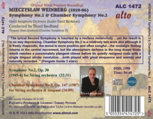 Mieczyslaw Weinberg - Sinfonie 2 / Kammersinfonie 2 (CD)