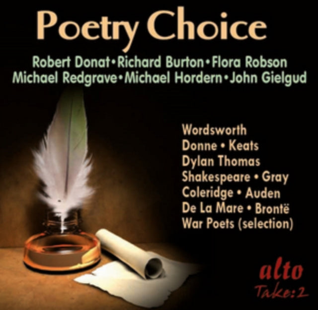 Donat / Gielgud / Redgrave / Burton / Dylan / Robson Poetry Choice Legendary Voices (CD) (https://lasgo.dmmserver.com/media/640/50553544/5055354419386.jpg)