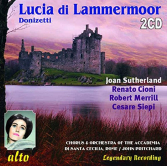 Sutherland / Cioni / Merrill Etc / Pritchard - Donizetti: Lucia Di Lammermoor (Stereo) (CD)