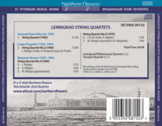 Gennady Banschikov - Leningrad String Quartets (CD)