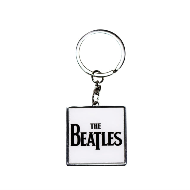 Keyring Metal - The Beatles - Logo (White)