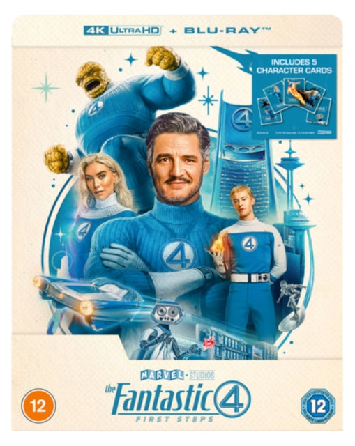 Marvel Studios The Fantastic Fou (Steelbook) (5 X Collectible Character Artcards) (Blu-ray 4K)