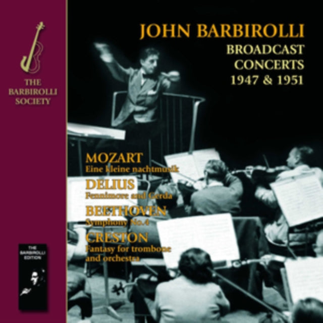 John Barbirolli / Halle Orchestra - Symphony No.4. Fantasy For Trombone Etc - Music By Mozart. Delius. Beethoven & Creston (CD)