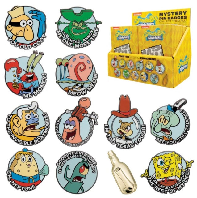 Spongebob Squarepants Mystery Pin Badge (Badge Pin Metal)