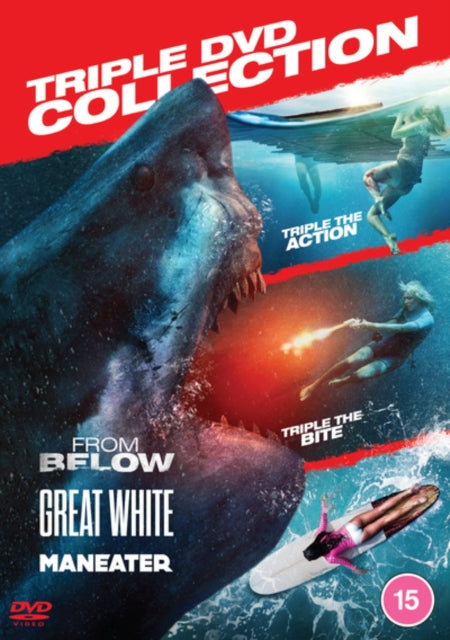 Shark Triple Pack (Maneater / From Below / Great White) (DVD)