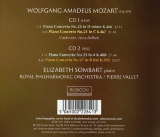Royal Philharmonic Orchestra / Pierre Vallet / Elizabeth Sombart - Mozart Piano Concertos: Nos. 20 / 21 / 23 / 27 (CD)