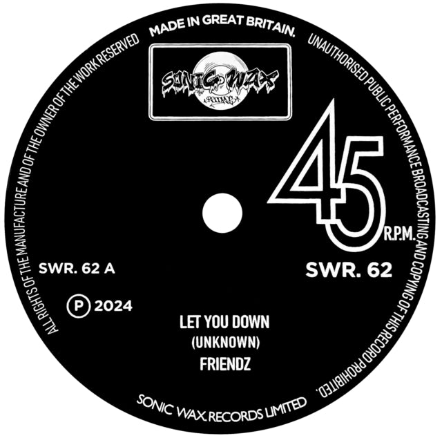 Freindz - Let You Down (Vinyl Single)