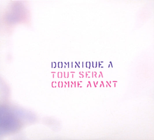 Dominique A - Tout Sera Comme Avant (CD)