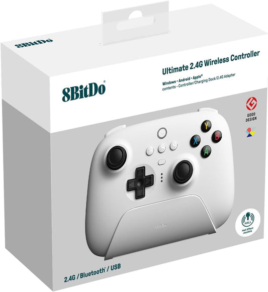 8BitDo Ultimate 2.4G Controller Hall Effect - White (PC)