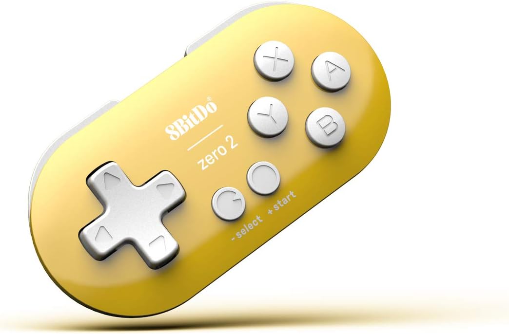 8BitDo Zero 2 Bluetooth Gamepad For Switch, PC & Android (Yellow) (Nintendo Switch)