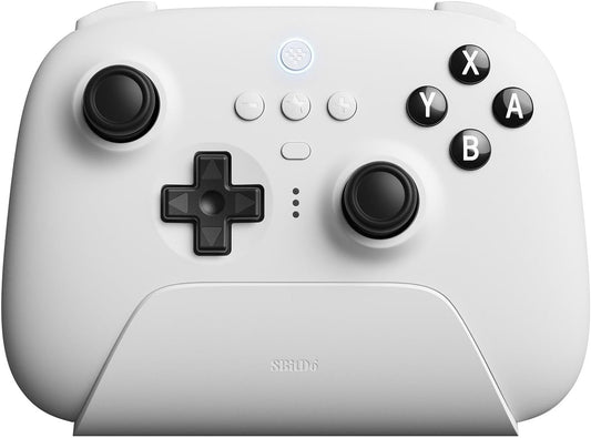 8BitDo Ultimate Bluetooth & 2.4G Controller with Charging Dock - White (PC & Switch) (Nintendo Switch)