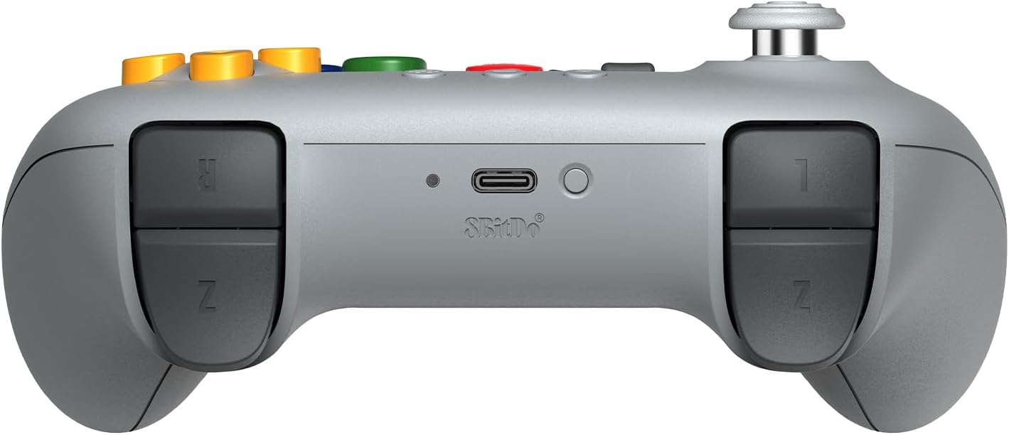 8BitDo 64 Bluetooth Controller For Switch 1 & 2, PC & Android 9.0 (Grey) (Nintendo Switch 2)