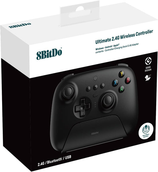 8BitDo Ultimate 2.4G Controller Hall Effect - Black (Windows & Android) (PC)