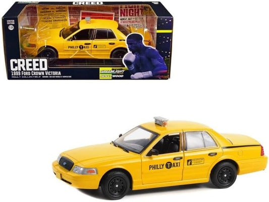 Greenlight Collectibles - 1/24 Creed (2015) - 1999 Ford Crown Victoria Philly Taxi (Diecast Model Car)