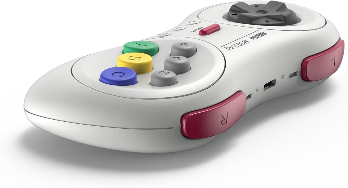 8BitDo M30 2.4g Wireless Gamepad For the Original Genesis & Mega Drive (White) (Retro Device)