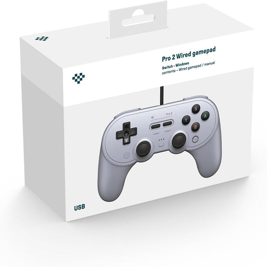8BitDo Pro 2 Wired Gamepad (Switch & PC) (Nintendo Switch)