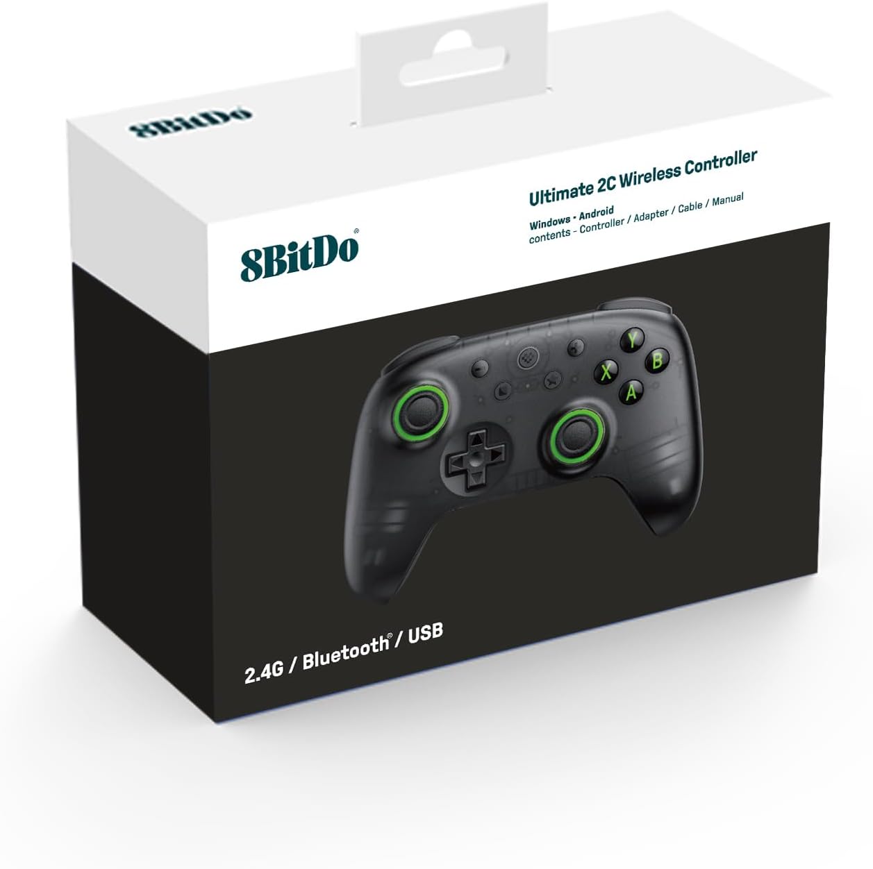 8BitDo Ultimate 2C Wireless Controller - Transparent Black (Windows & Android) (PC)