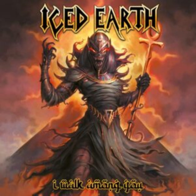 Iced Earth - Hellrider / I Walk Among You (Red/Yellow/Orange Vinyl) (Vinyl)
