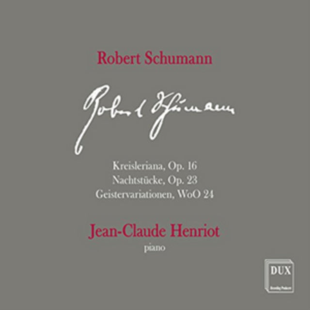 Robert Schumann - Robert Schumann Kreisleriana Op 16 Nacht (CD)