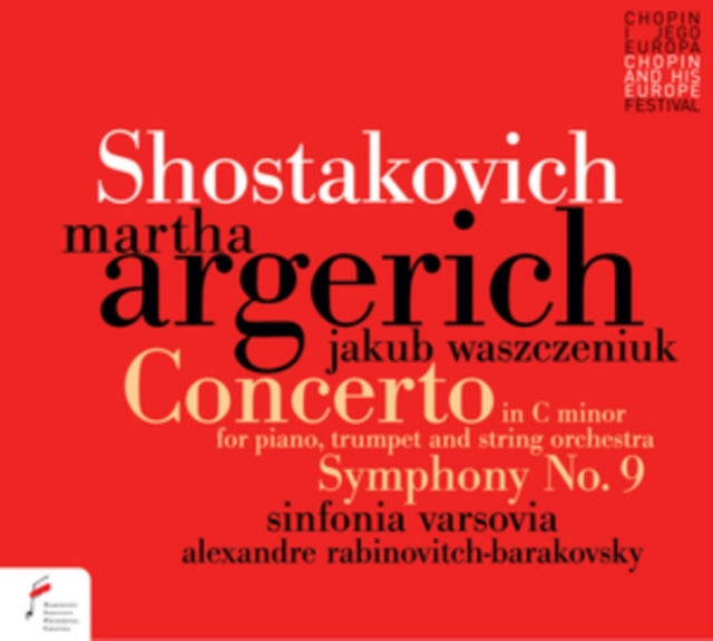 Martha Argerich / Jakub Waszczeniuka / Sinfonia Varsovia / Alexandre Rabinovitch-Barakovsky - Concerto For Piano In C Minor Op. 35. Symphony No. 9 In E-Fl (CD)