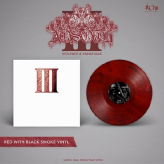 Aosoth - III - Violence & Variations (Red/Black Smoke Vinyl) (Vinyl)