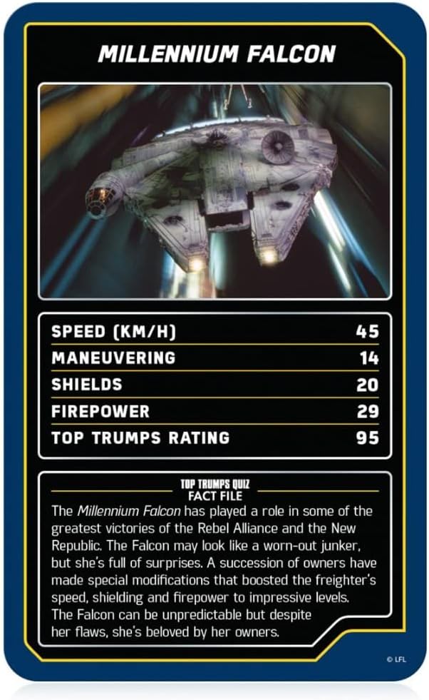 Star Wars Starships Top Trumps Specials (Deck Card Games)