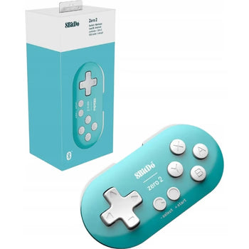 8BitDo Zero 2 Bluetooth Gamepad For Switch, PC & Android (Turquoise) (Nintendo Switch)