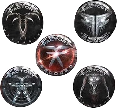 Fear Factory - Albums 2010-2021 Button Badge Set (Badge Pack)