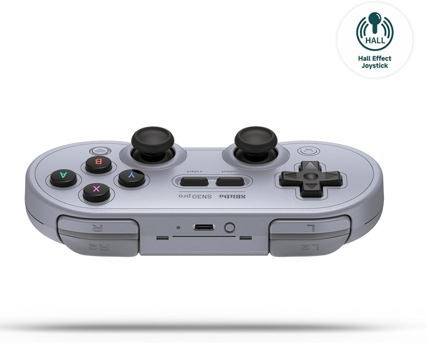 8BitDo SN30 Pro Bluetooth Controller For Switch, PC & Android (Grey) (Nintendo Switch)