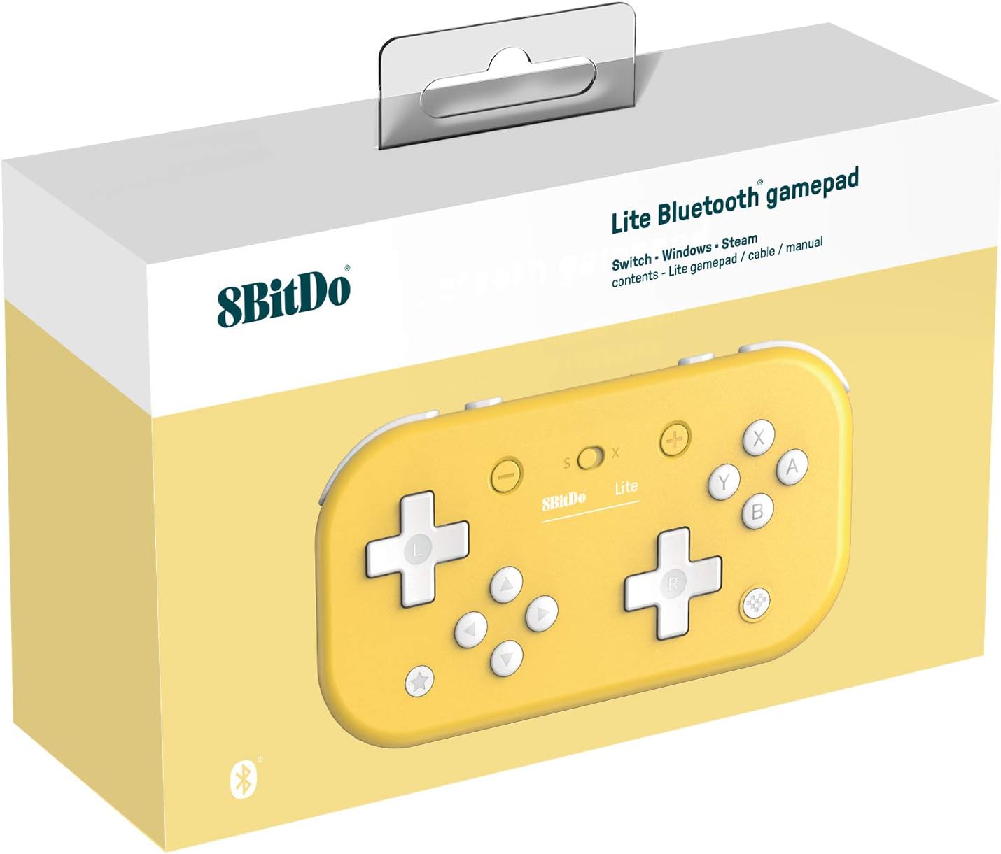 8BitDo Lite Bluetooth Works On Switch & PC (Yellow) (Nintendo Switch)