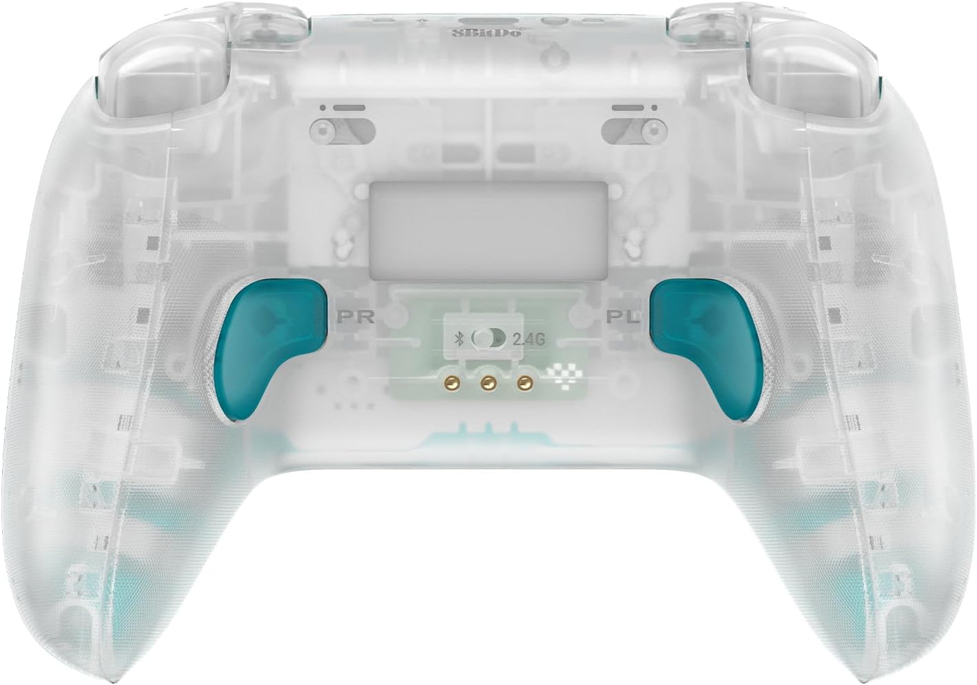 8BitDo - Ultimate 2.4G Wireless Controller with Dock and Hall Effect Joysticks - Clear Blue (PC)