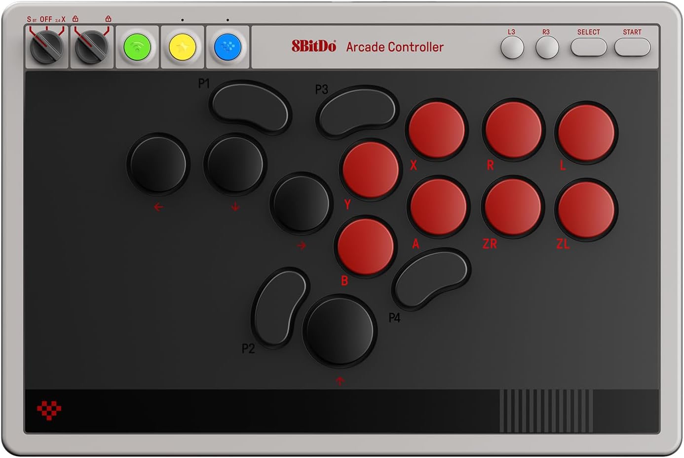 8BitDo All-Button Arcade Controller For Switch & PC (Nintendo Edition) (Nintendo Switch)